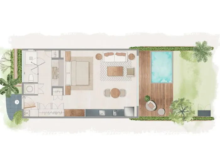 Romantic Garden W Private Pool Access Tulum